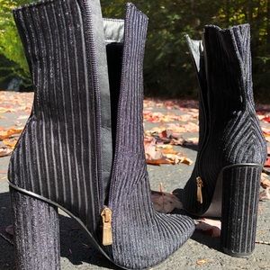 Textured ASOS Ankle Boots with a 4 inch heel!
